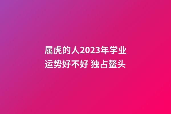 属虎的人2023年学业运势好不好 独占鳌头